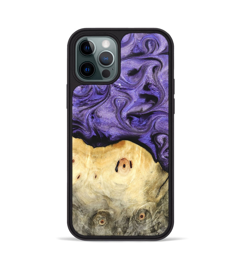iPhone 12 Pro Wood Phone Case - Olivia (Purple, 822594)