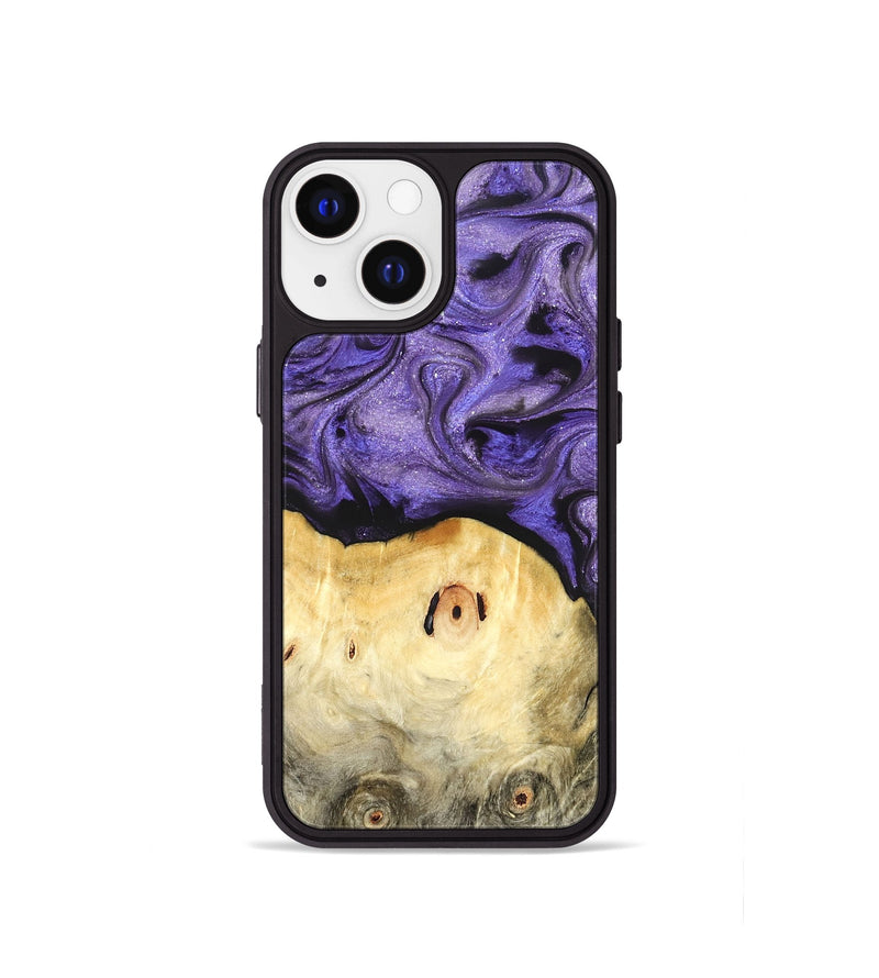 iPhone 13 mini Wood Phone Case - Olivia (Purple, 822594)