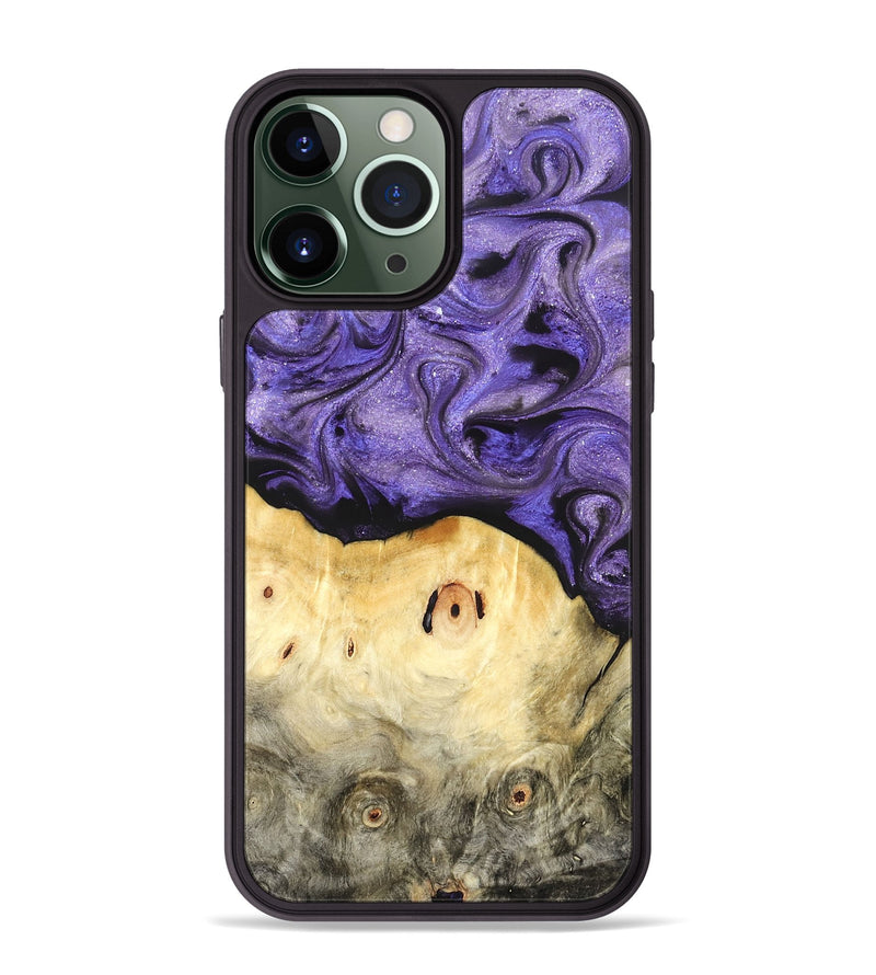 iPhone 13 Pro Max Wood Phone Case - Olivia (Purple, 822594)