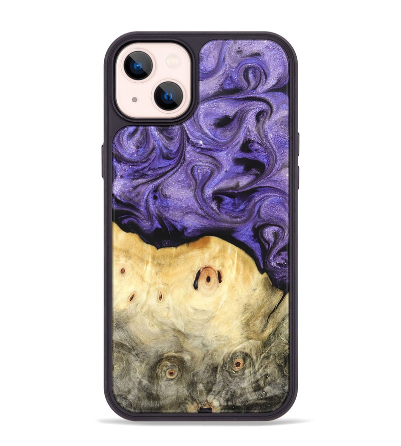 iPhone 14 Plus Wood Phone Case - Olivia (Purple, 822594)