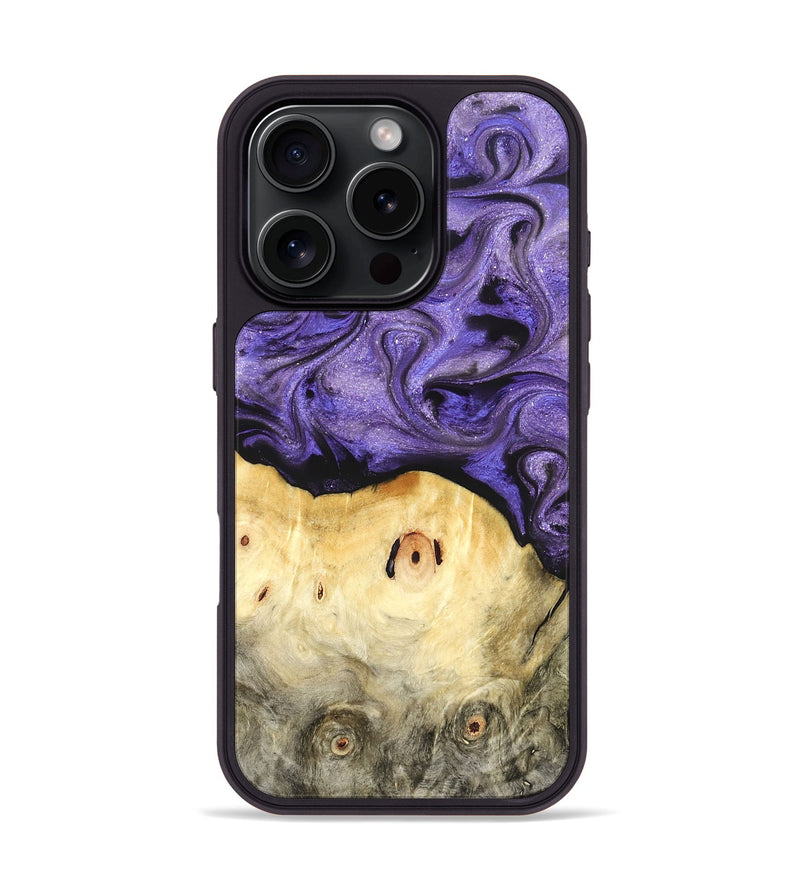 iPhone 16 Pro Wood Phone Case - Olivia (Purple, 822594)