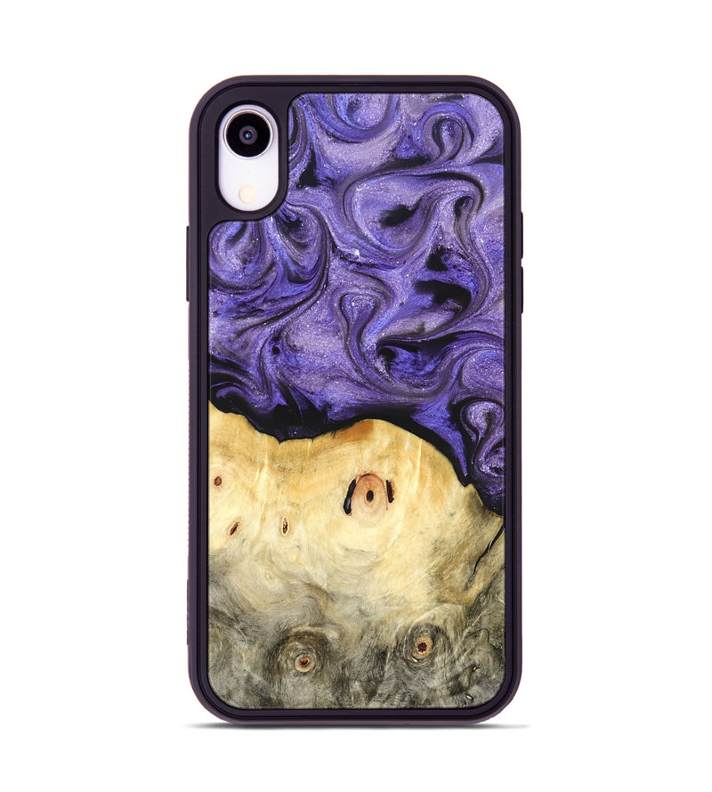 iPhone Xr Wood Phone Case - Olivia (Purple, 822594)
