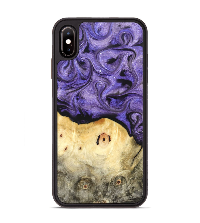 iPhone Xs Max Wood Phone Case - Olivia (Purple, 822594)