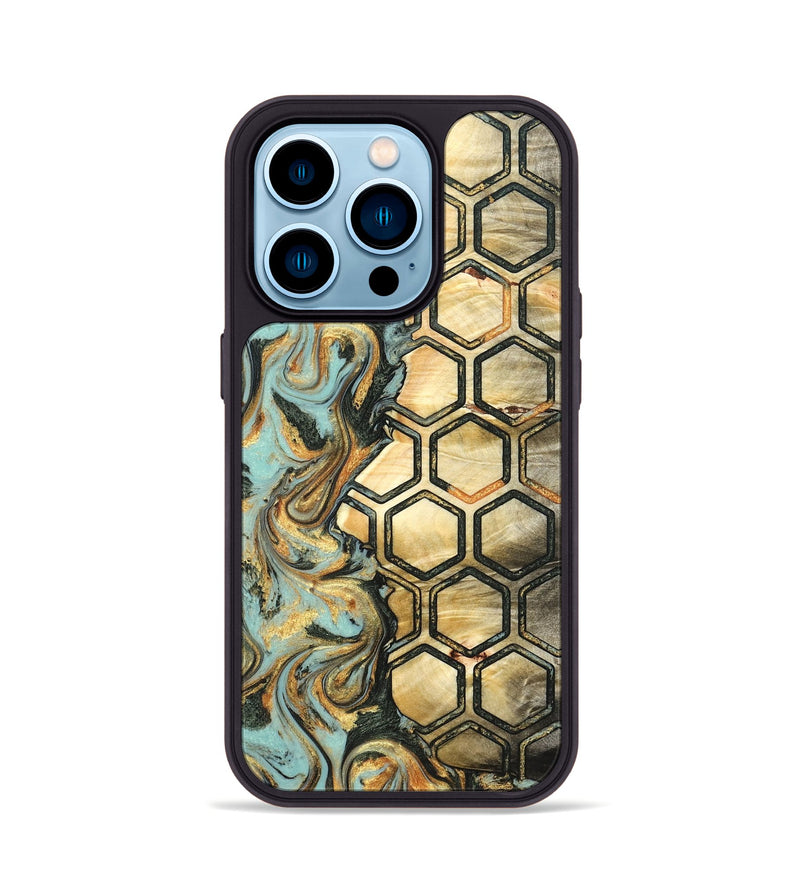 iPhone 14 Pro Wood Phone Case - Gaven (Pattern, 822602)