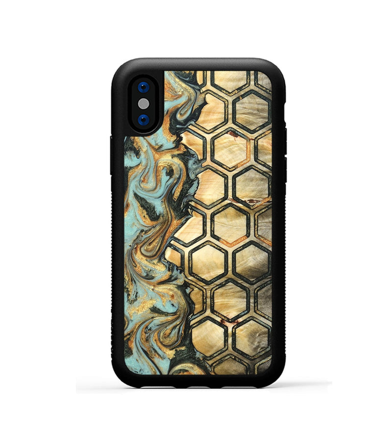 iPhone Xs Wood Phone Case - Gaven (Pattern, 822602)