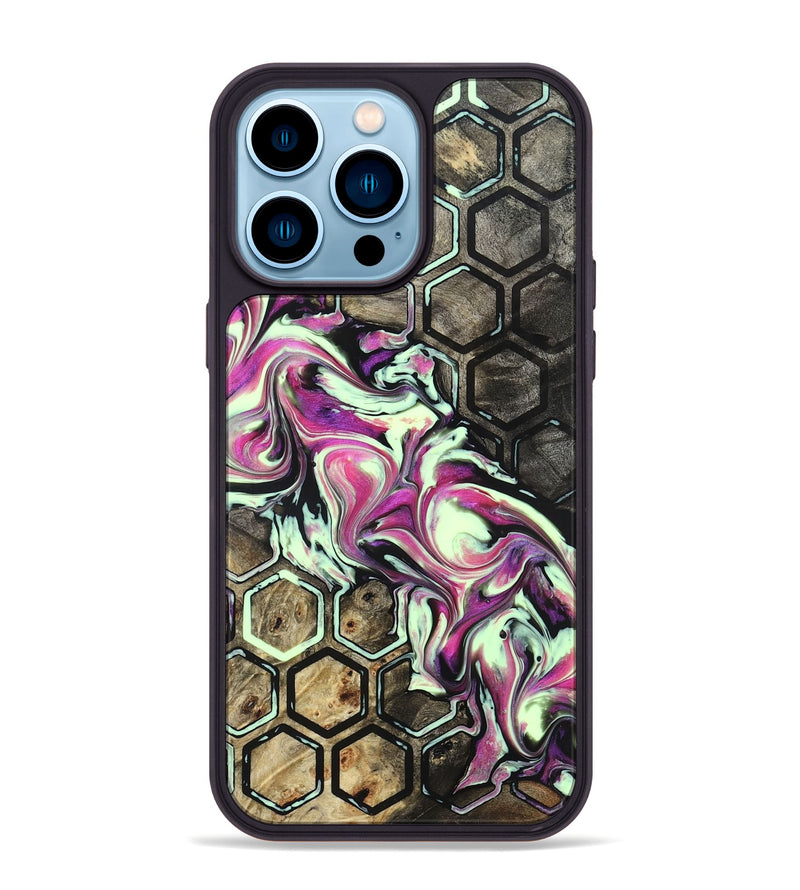 iPhone 14 Pro Max Wood Phone Case - Diann (Pattern, 822603)