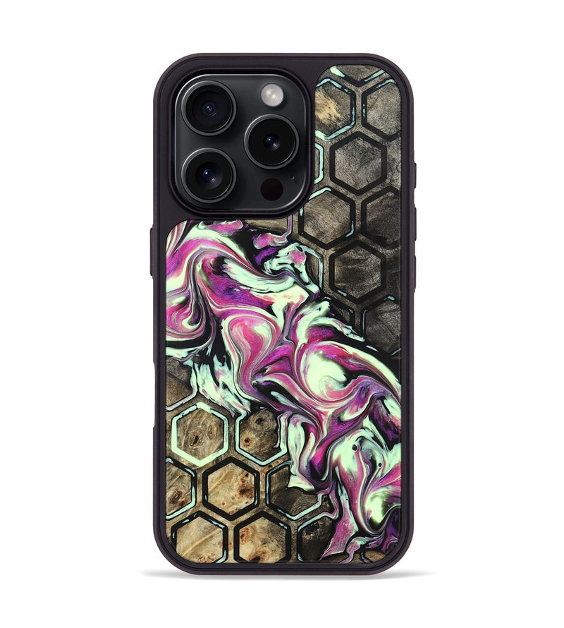 iPhone 16 Pro Wood Phone Case - Diann (Pattern, 822603)