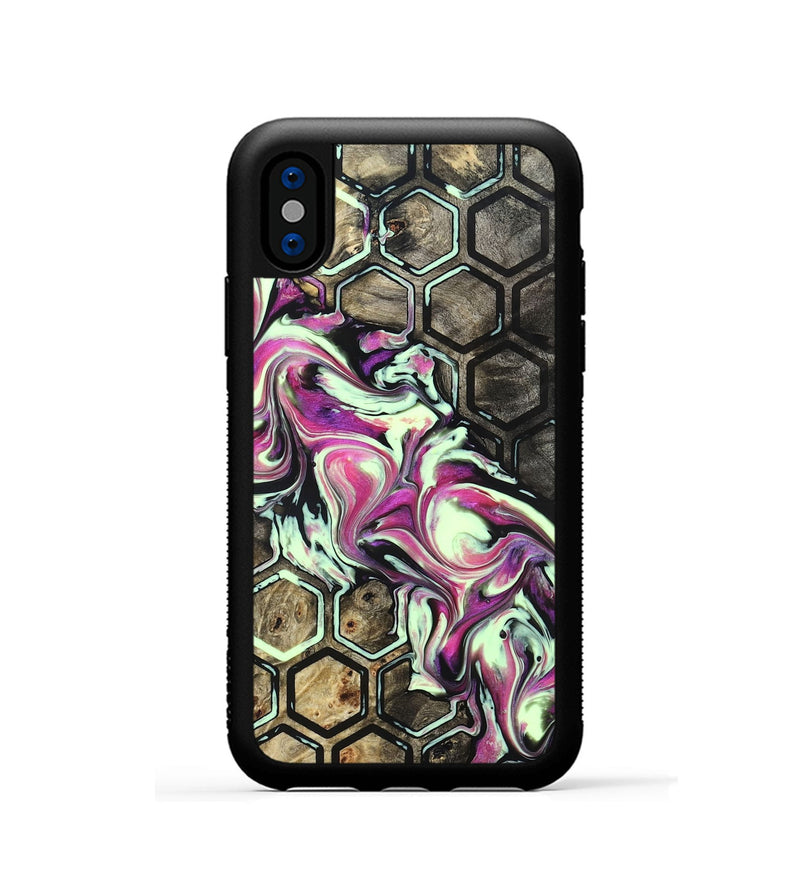 iPhone Xs Wood Phone Case - Diann (Pattern, 822603)