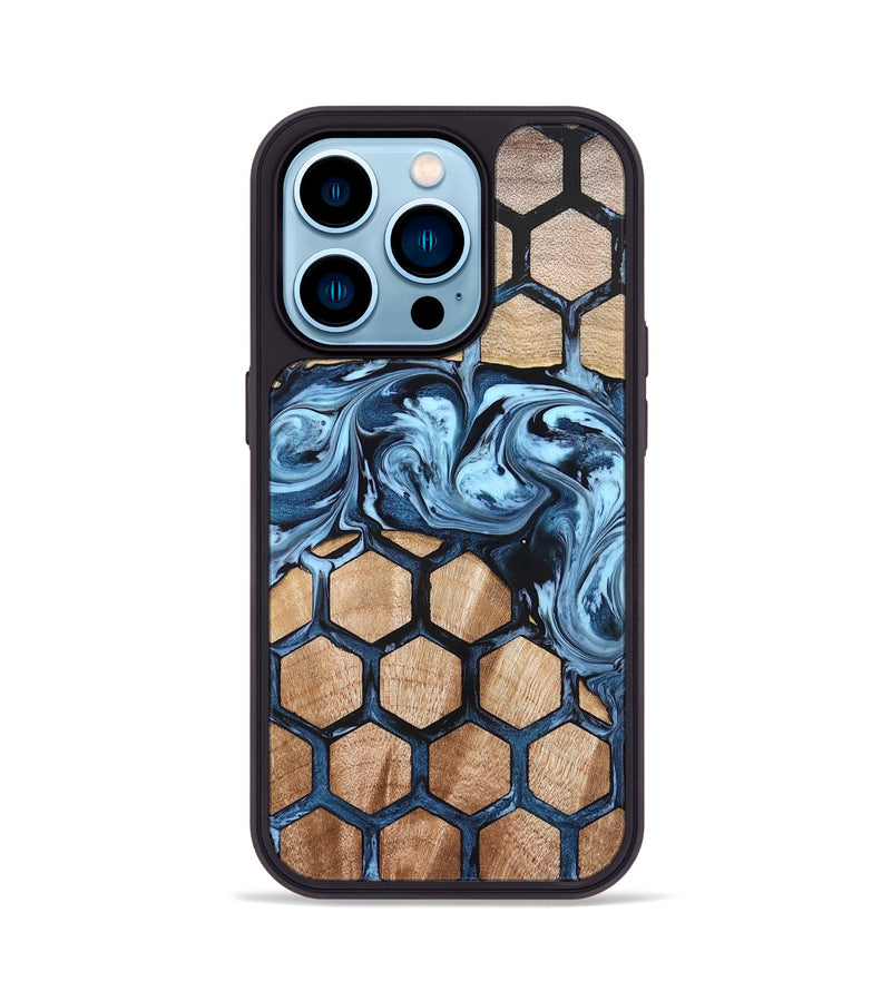 iPhone 14 Pro Wood Phone Case - Teresa (Pattern, 822607)