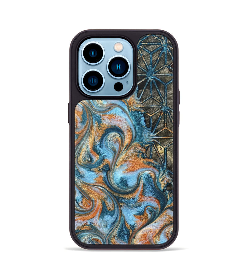 iPhone 14 Pro Wood Phone Case - Kizzie (Pattern, 822611)