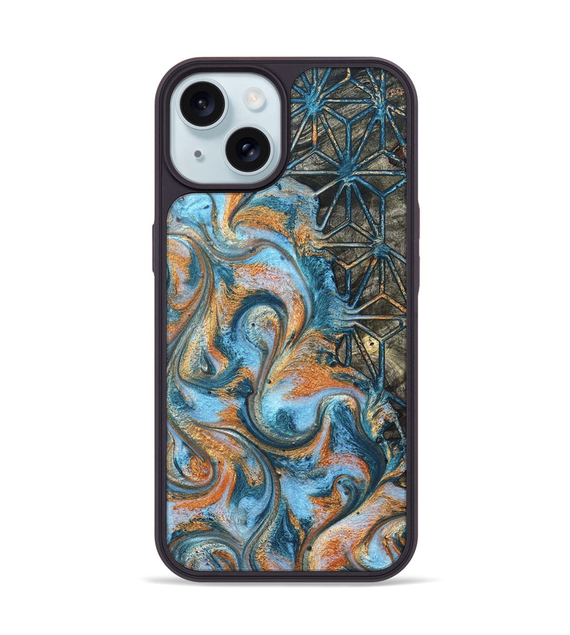iPhone 15 Wood Phone Case - Kizzie (Pattern, 822611)
