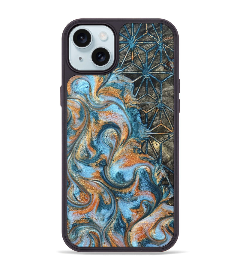 iPhone 15 Plus Wood Phone Case - Kizzie (Pattern, 822611)