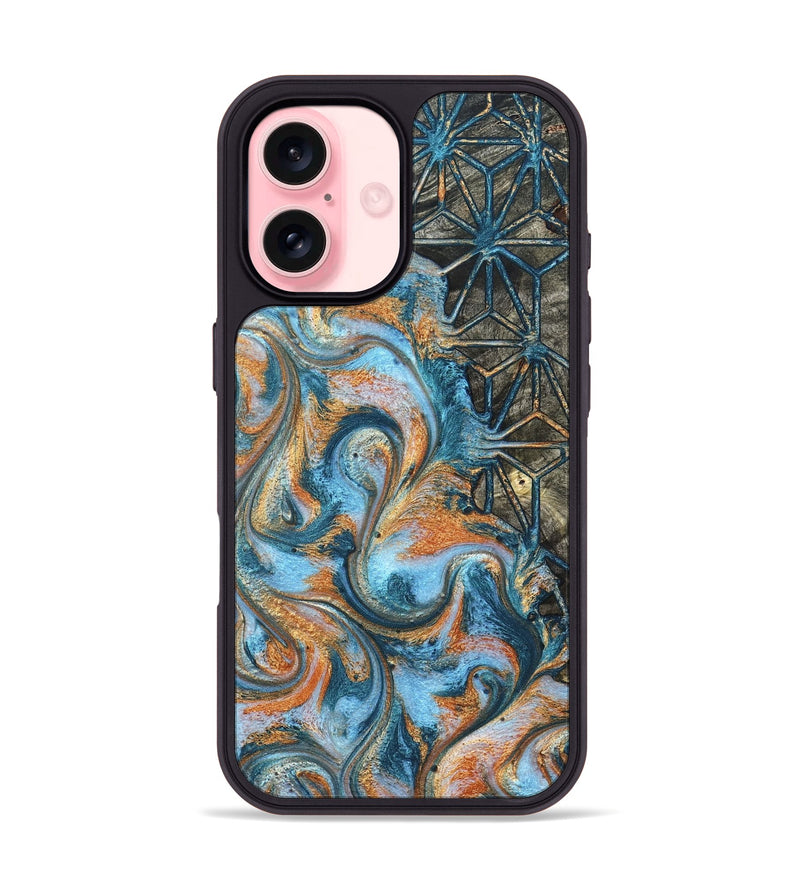 iPhone 16 Wood Phone Case - Kizzie (Pattern, 822611)