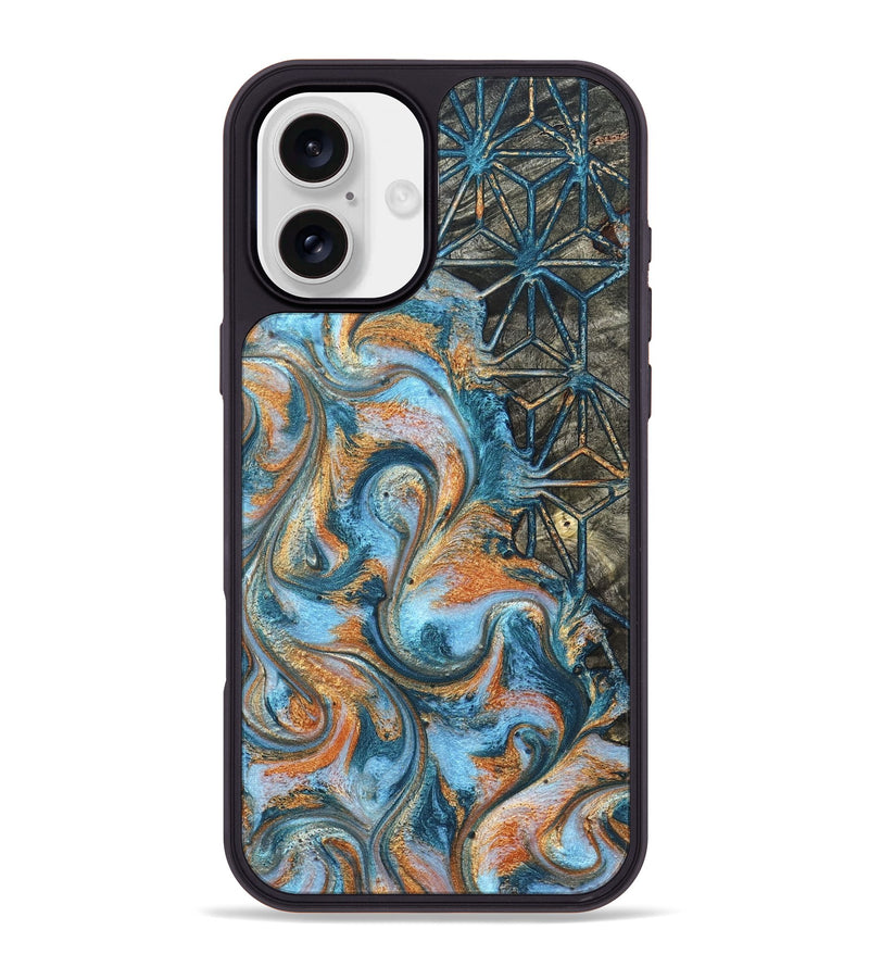 iPhone 16 Plus Wood Phone Case - Kizzie (Pattern, 822611)