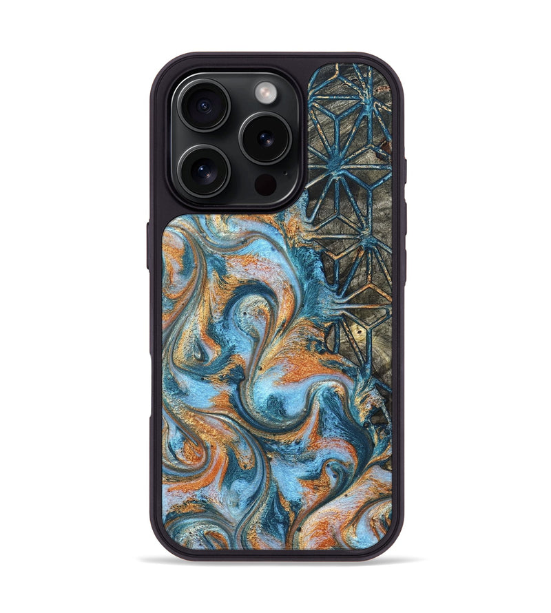 iPhone 16 Pro Wood Phone Case - Kizzie (Pattern, 822611)
