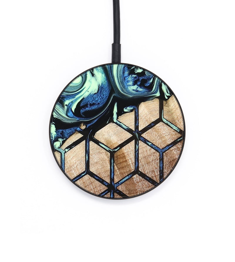 Circle Wood Wireless Charger - Oswaldo (Pattern, 822613)