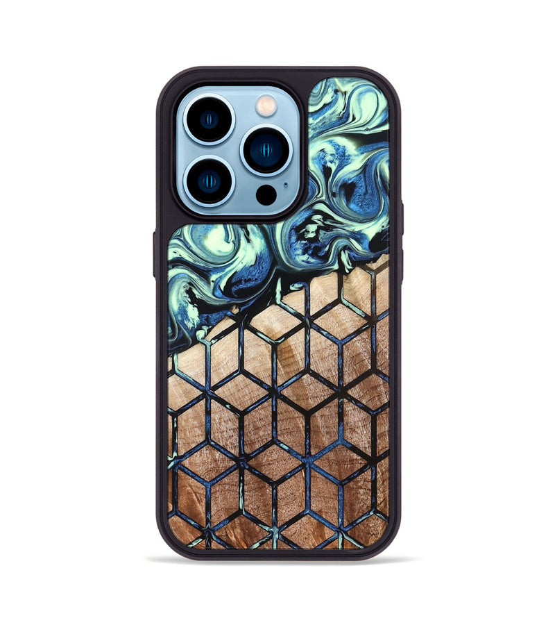 iPhone 14 Pro Wood Phone Case - Oswaldo (Pattern, 822613)