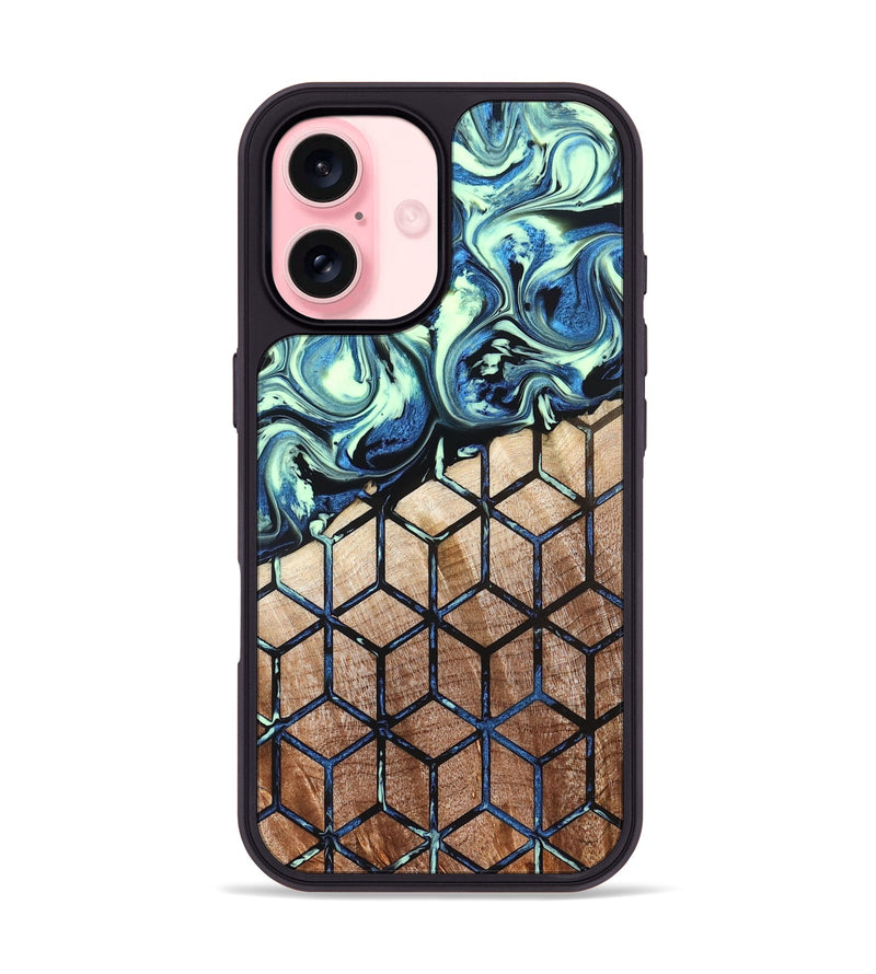 iPhone 16 Wood Phone Case - Oswaldo (Pattern, 822613)
