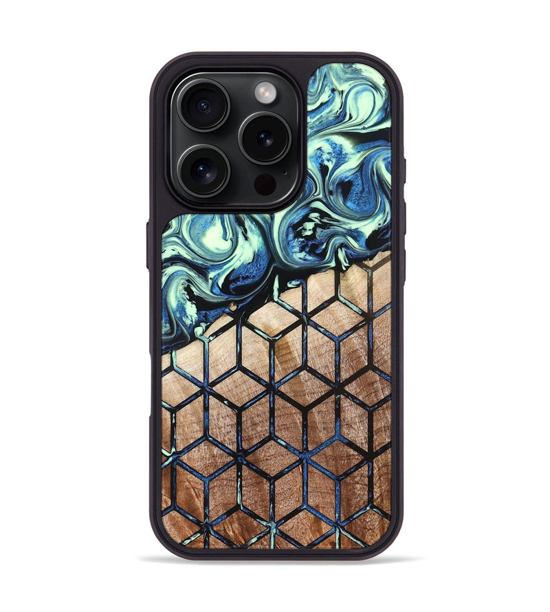 iPhone 16 Pro Wood Phone Case - Oswaldo (Pattern, 822613)
