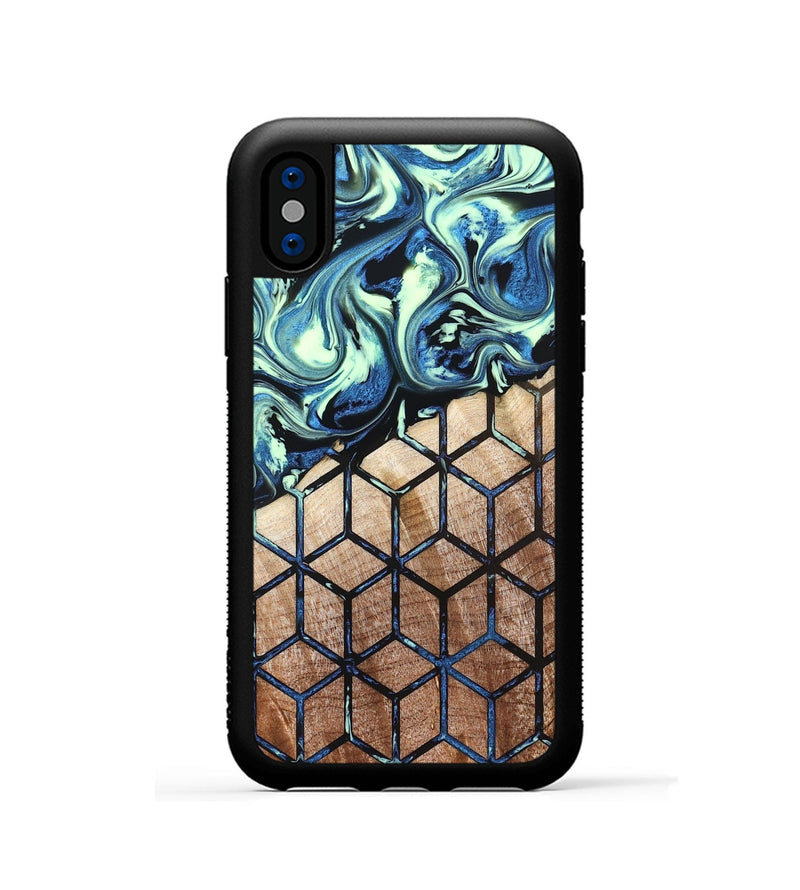 iPhone Xs Wood Phone Case - Oswaldo (Pattern, 822613)