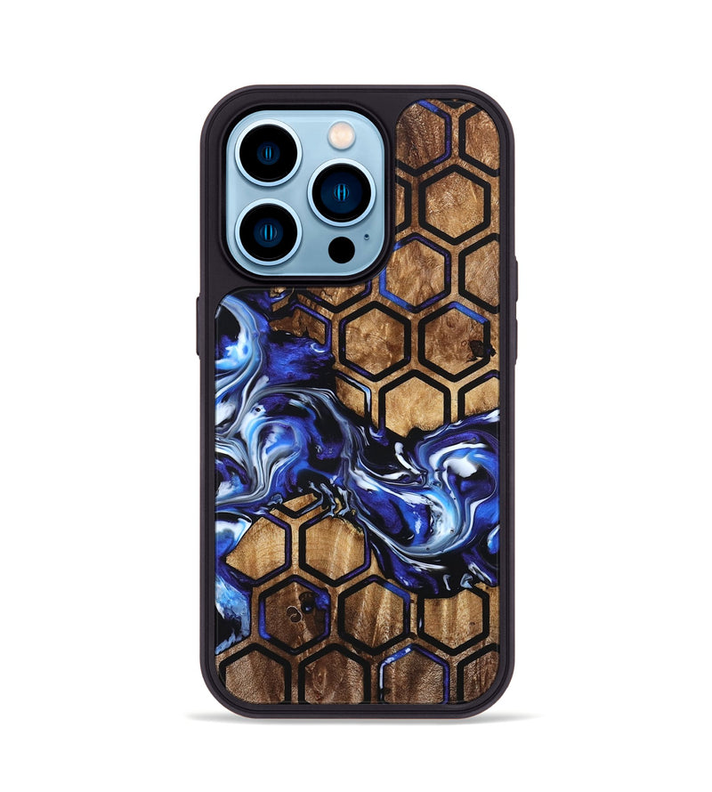 iPhone 14 Pro Wood Phone Case - Ray (Pattern, 822618)