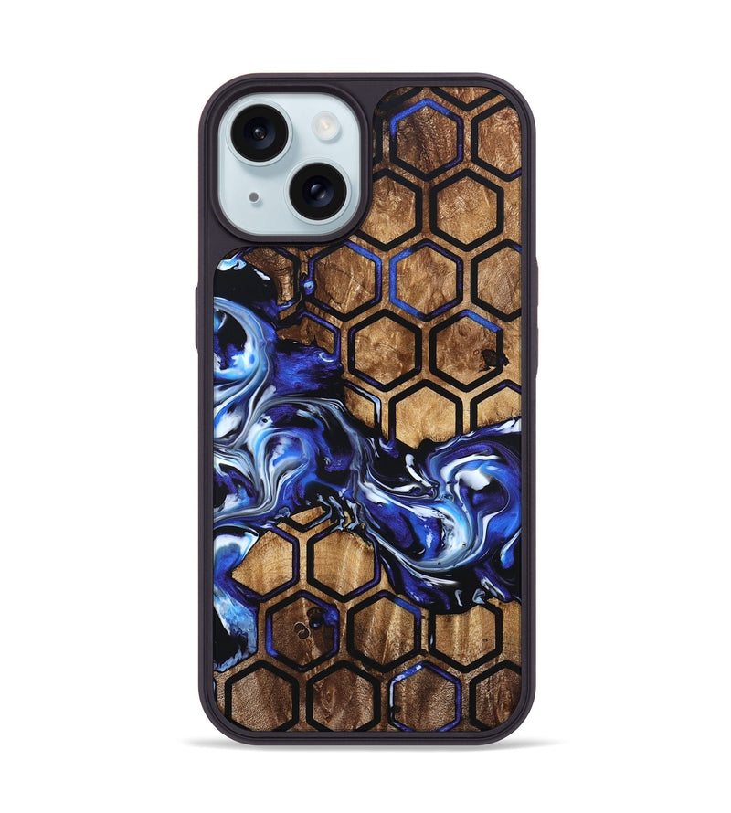iPhone 15 Wood Phone Case - Ray (Pattern, 822618)