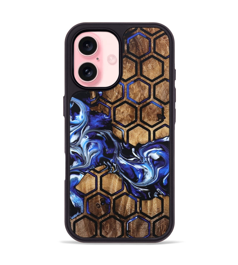 iPhone 16 Wood Phone Case - Ray (Pattern, 822618)