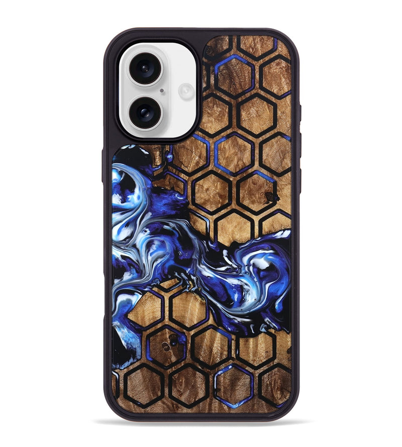 iPhone 16 Plus Wood Phone Case - Ray (Pattern, 822618)