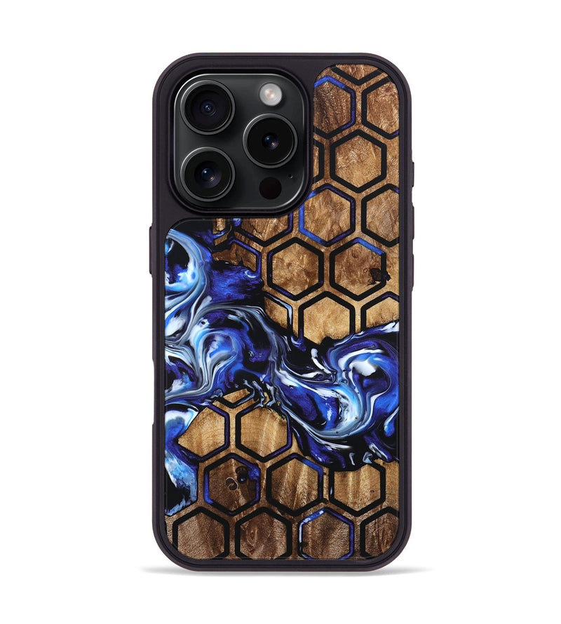 iPhone 16 Pro Wood Phone Case - Ray (Pattern, 822618)