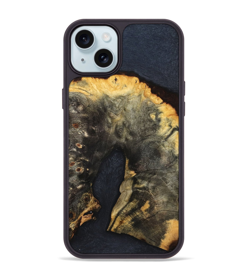 iPhone 15 Plus Wood Phone Case - Tristen (Wood Burl, 822626)