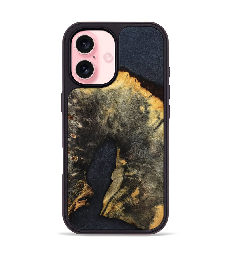 iPhone 16 Wood Phone Case - Tristen (Wood Burl, 822626)