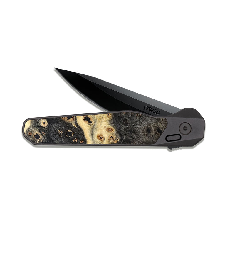 EDC Dark Slate Wood Pocket Knife - Dayna (Wood Burl, 822631)