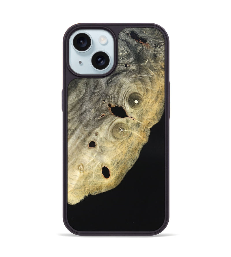 iPhone 15 Wood Phone Case - Shelia (Wood Burl, 822632)