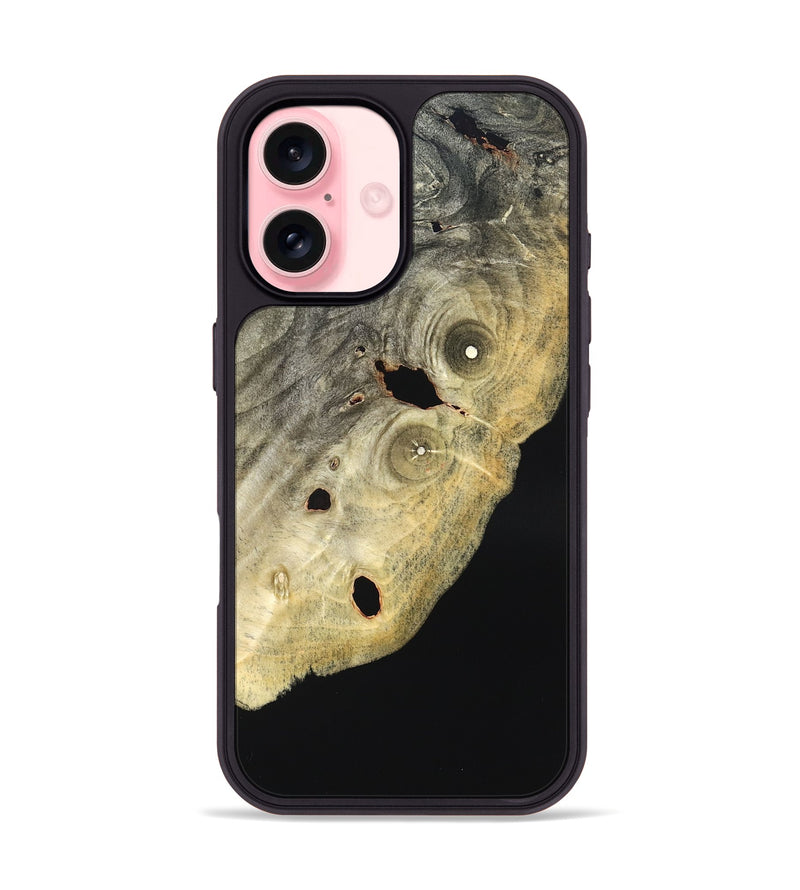 iPhone 16 Wood Phone Case - Shelia (Wood Burl, 822632)
