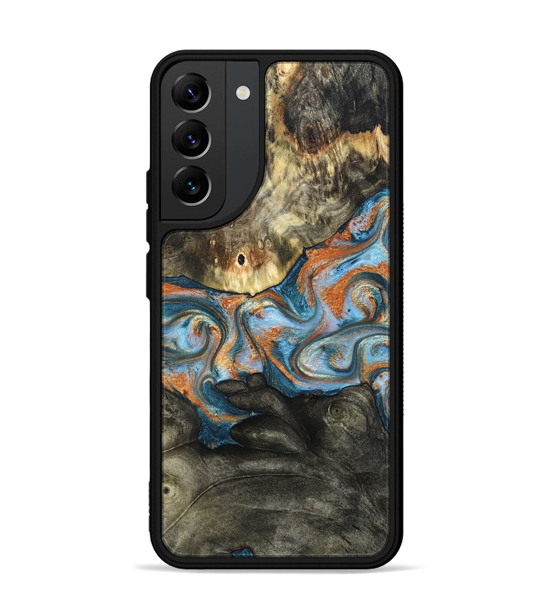 Galaxy S22 Plus Wood Phone Case - Westley (Teal & Gold, 822633)