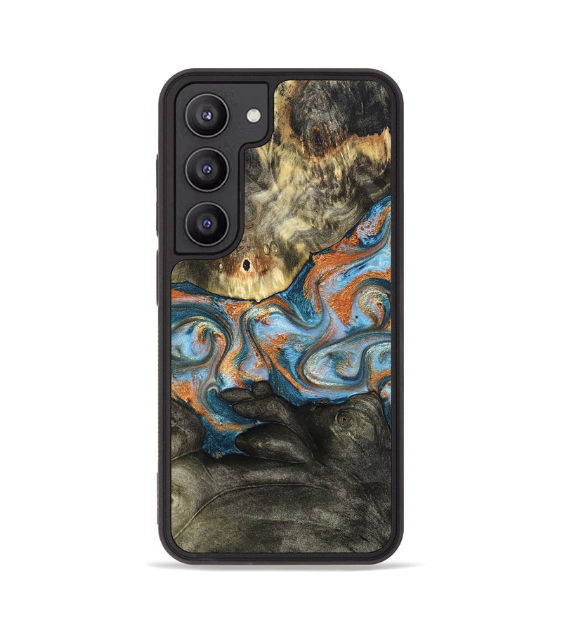 Galaxy S23 Wood Phone Case - Westley (Teal & Gold, 822633)