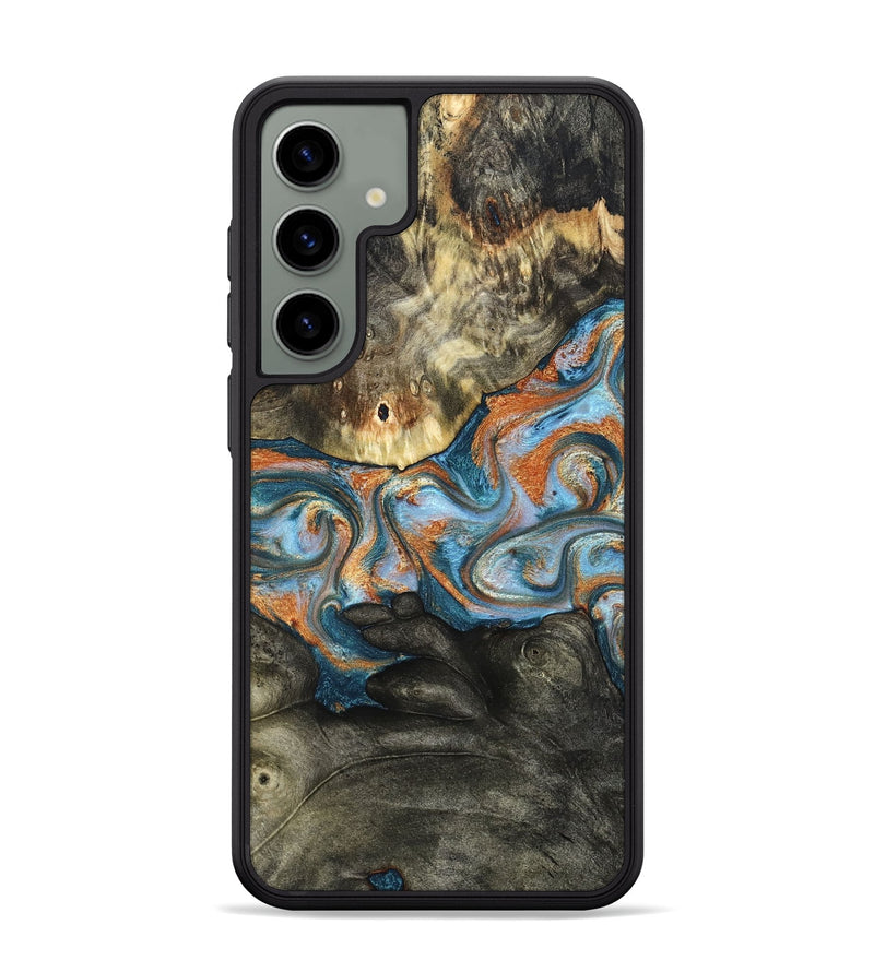 Galaxy S24 Plus Wood Phone Case - Westley (Teal & Gold, 822633)