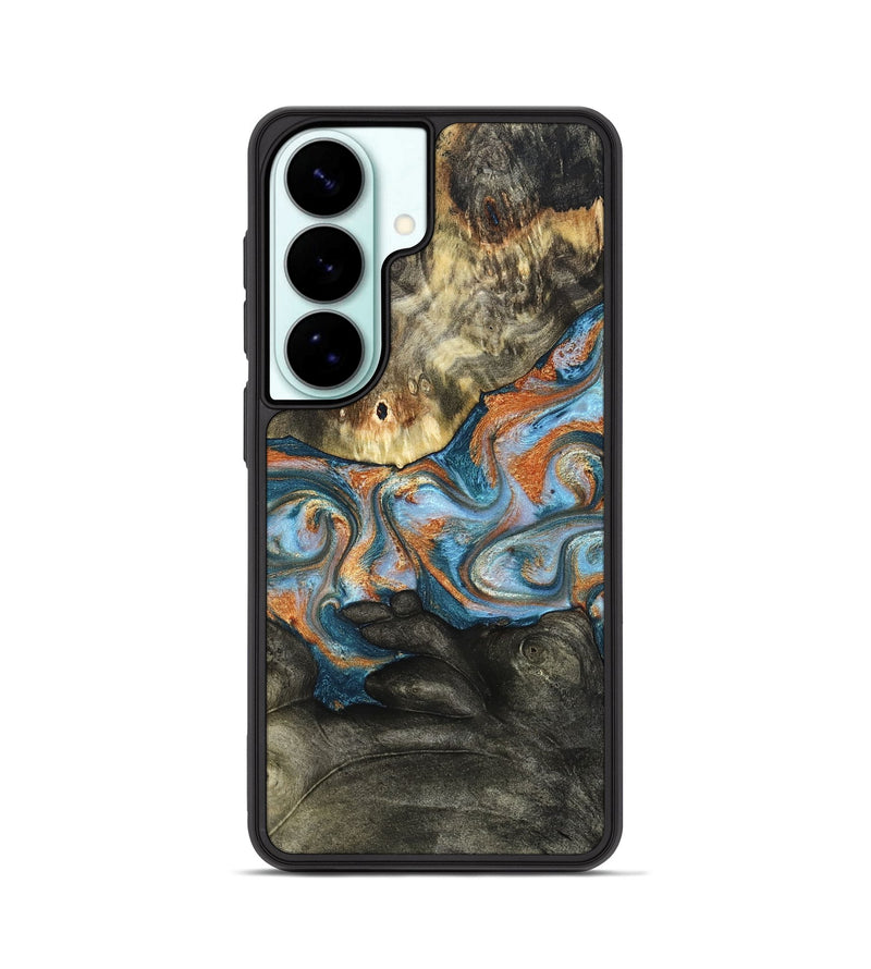 Galaxy S26 Wood Phone Case - Westley (Teal & Gold, 822633)