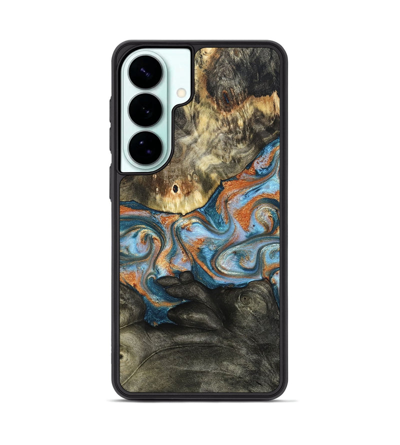 Galaxy S26 Plus Wood Phone Case - Westley (Teal & Gold, 822633)