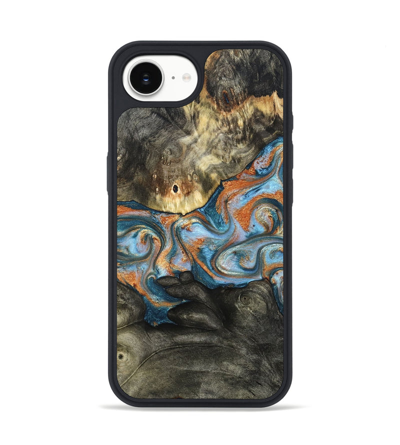 iPhone 17e Wood Phone Case - Westley (Teal & Gold, 822633)