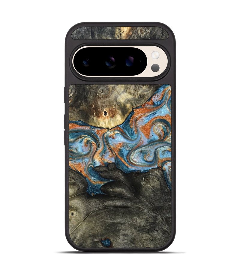 Pixel 10 Wood Phone Case - Westley (Teal & Gold, 822633)