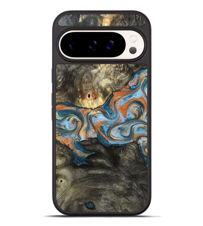 Pixel 9 Pro XL Wood Phone Case - Westley (Teal & Gold, 822633)