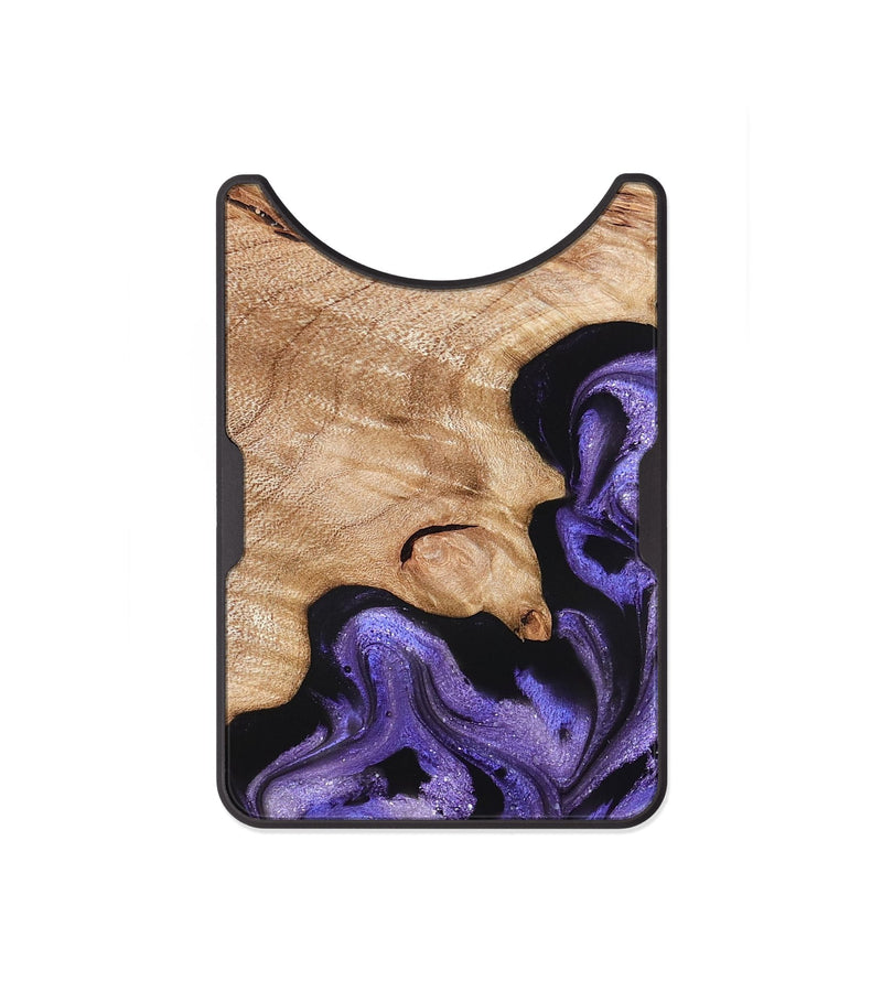 Alloy Wood Wallet - Shyann (Purple, 822637)