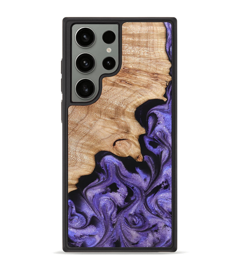 Galaxy S23 Ultra Wood Phone Case - Shyann (Purple, 822637)