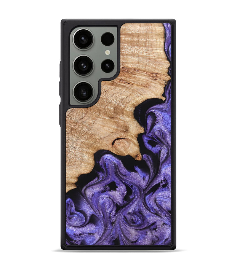 Galaxy S24 Ultra Wood Phone Case - Shyann (Purple, 822637)