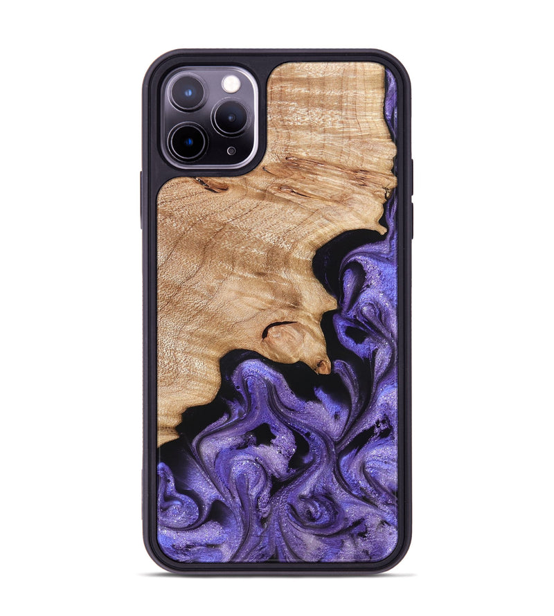iPhone 11 Pro Max Wood Phone Case - Shyann (Purple, 822637)