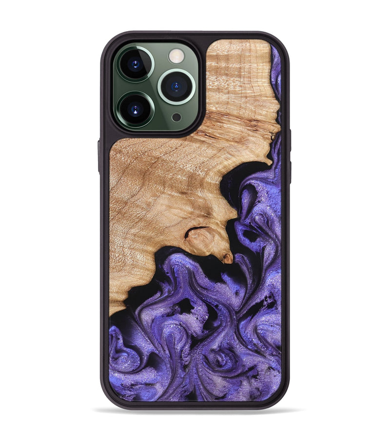 iPhone 13 Pro Max Wood Phone Case - Shyann (Purple, 822637)