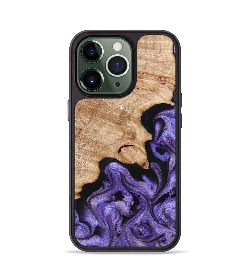 iPhone 13 Pro Wood Phone Case - Shyann (Purple, 822637)