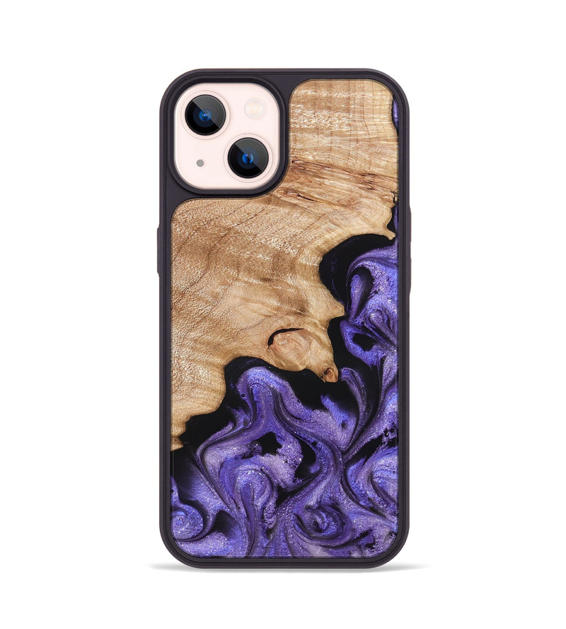 iPhone 14 Wood Phone Case - Shyann (Purple, 822637)