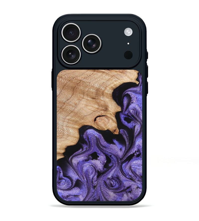 iPhone 17 Pro Max Wood Phone Case - Shyann (Purple, 822637)